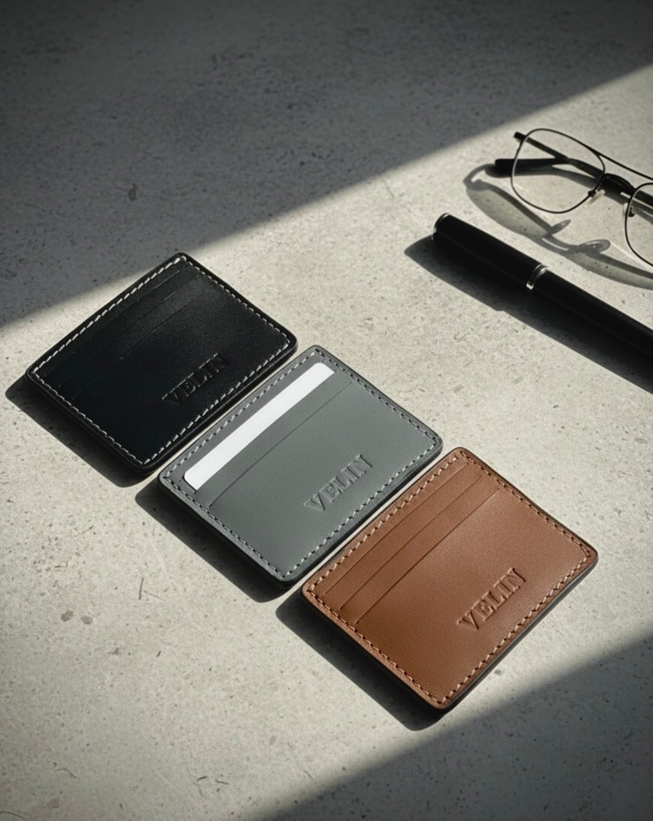 The Basics Cardholder- Grey
